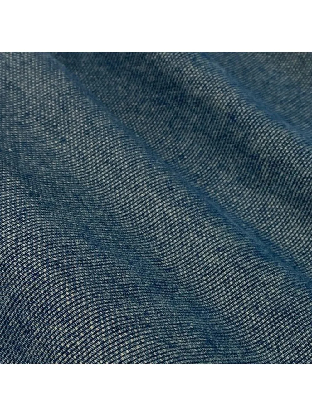 Chanel 01P CC Button Denim Long Dress Vintage CC Indigo Blue 36